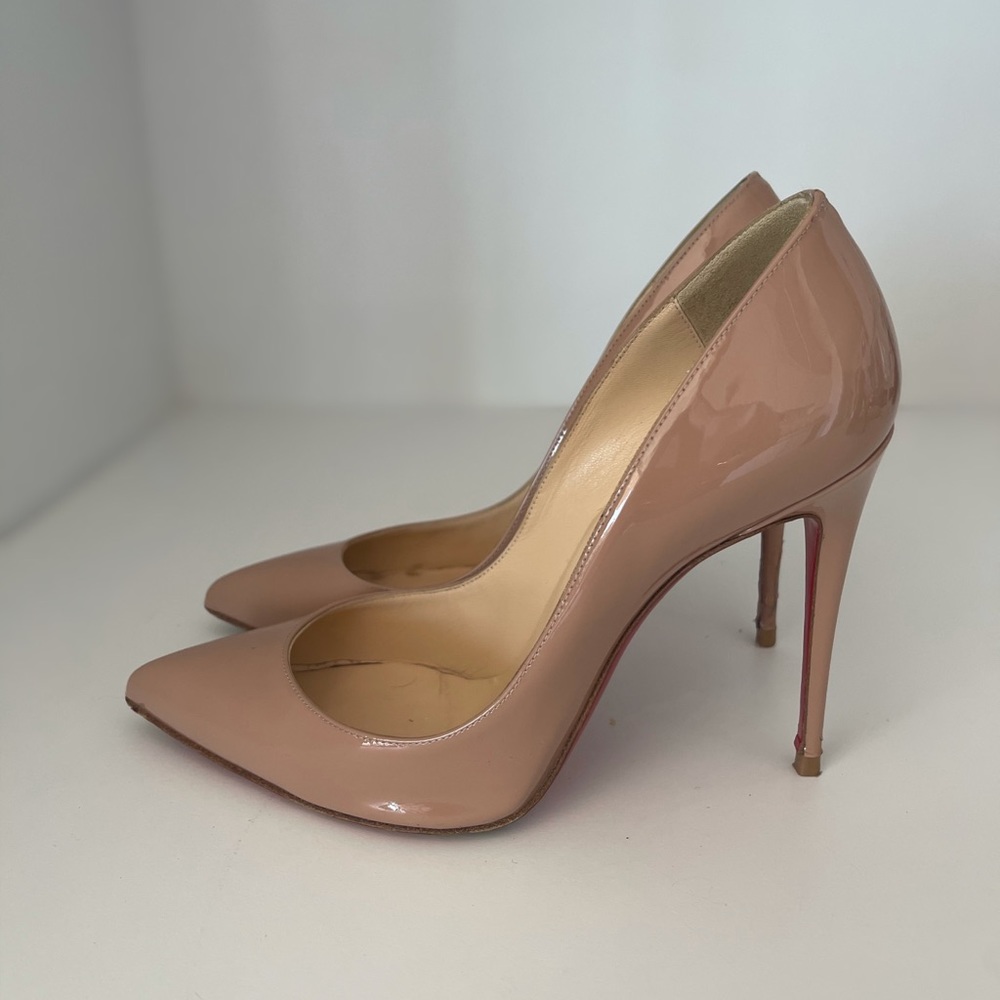 Christian Louboutin So Kate Nude patent leather 36